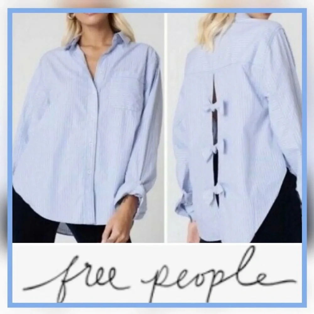 Free People button down blouse shirt - Picture 1 of 10